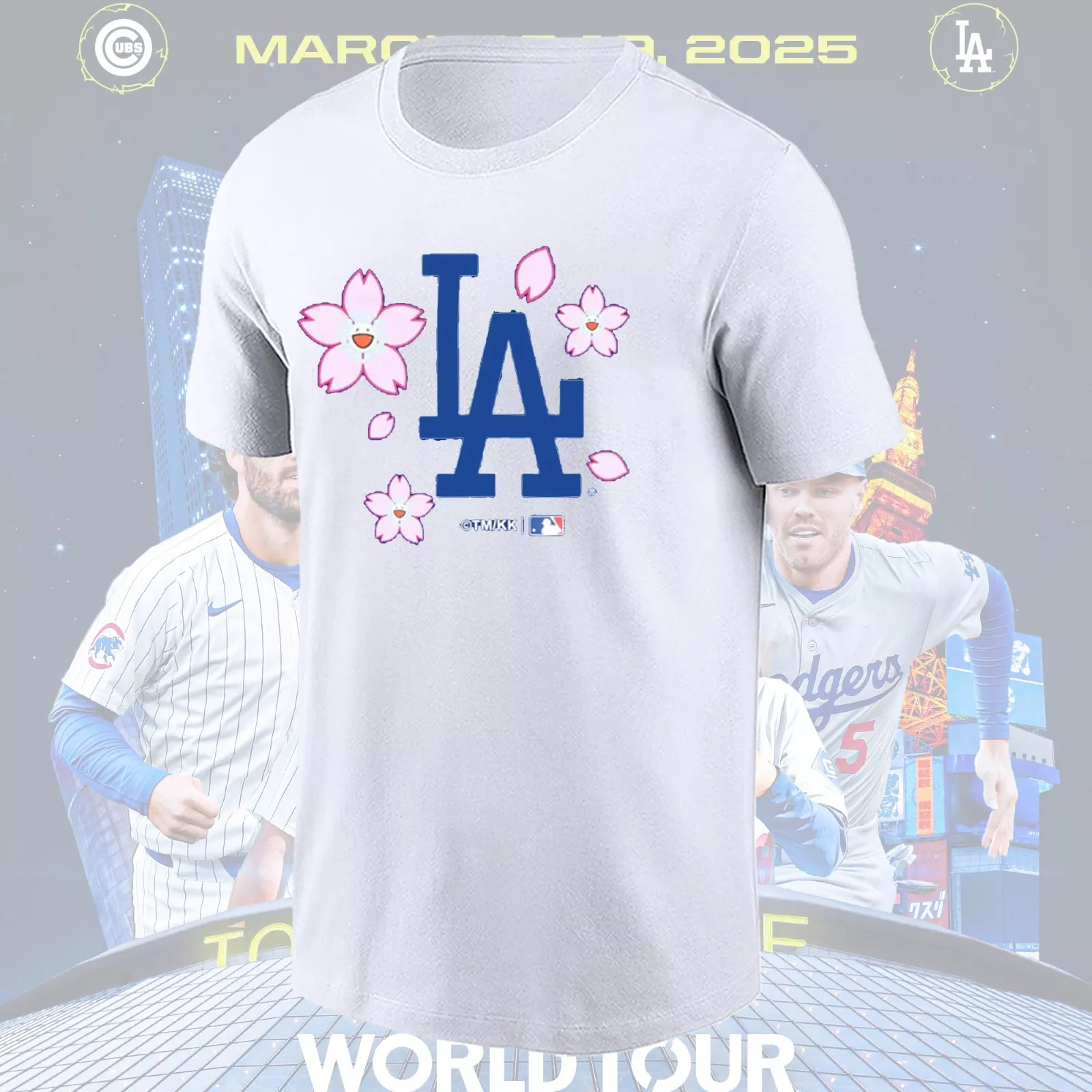 Men Los Angeles Dodgers blank white MLB 2025 Tshirt style14->mlb t-shirts->Sports Accessory